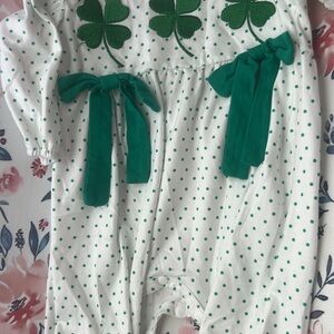 Green Polka Dot Kids One Piece